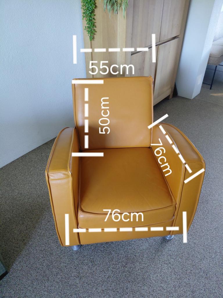Oranje stoel, Ophalen, Gebruikt, 75 tot 100 cm, Modern