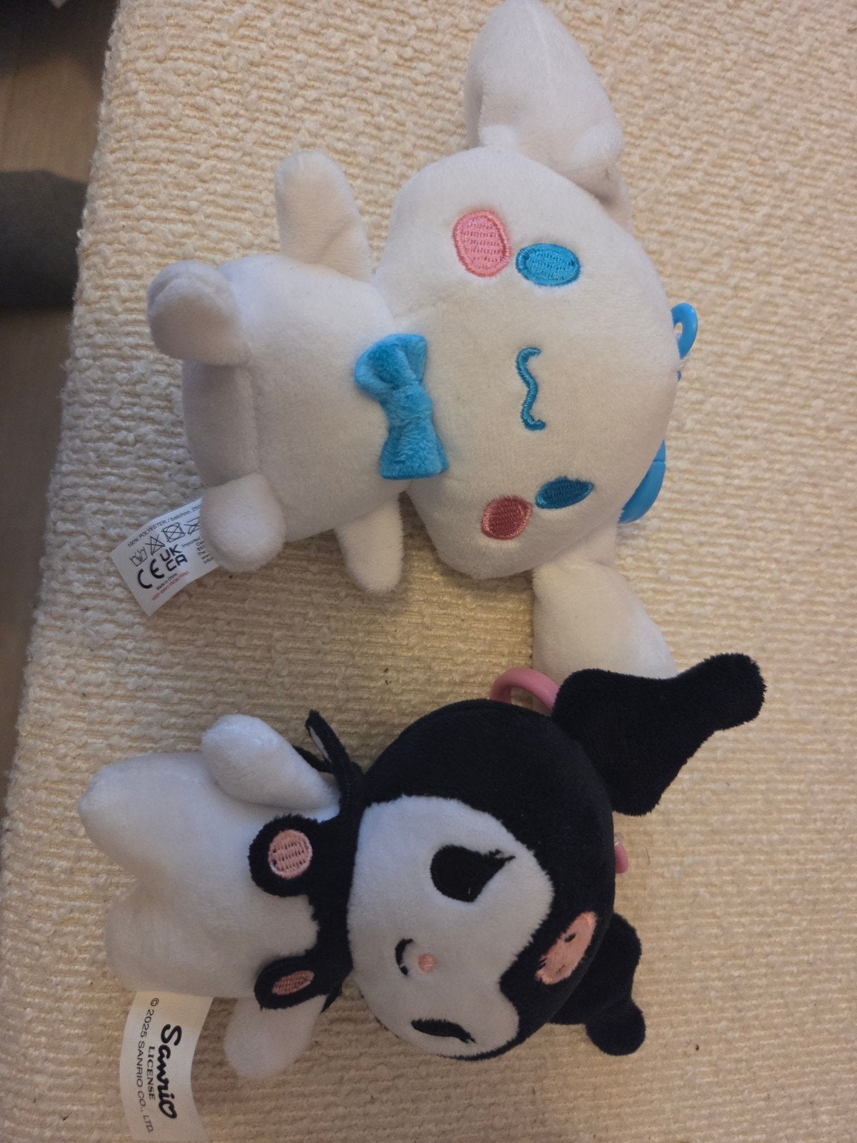 Sanrio Kuromi en Cinnamoroll knuffels (2025 licentie), Overige merken, Overige karakters, Overige typen, Ophalen of Verzenden