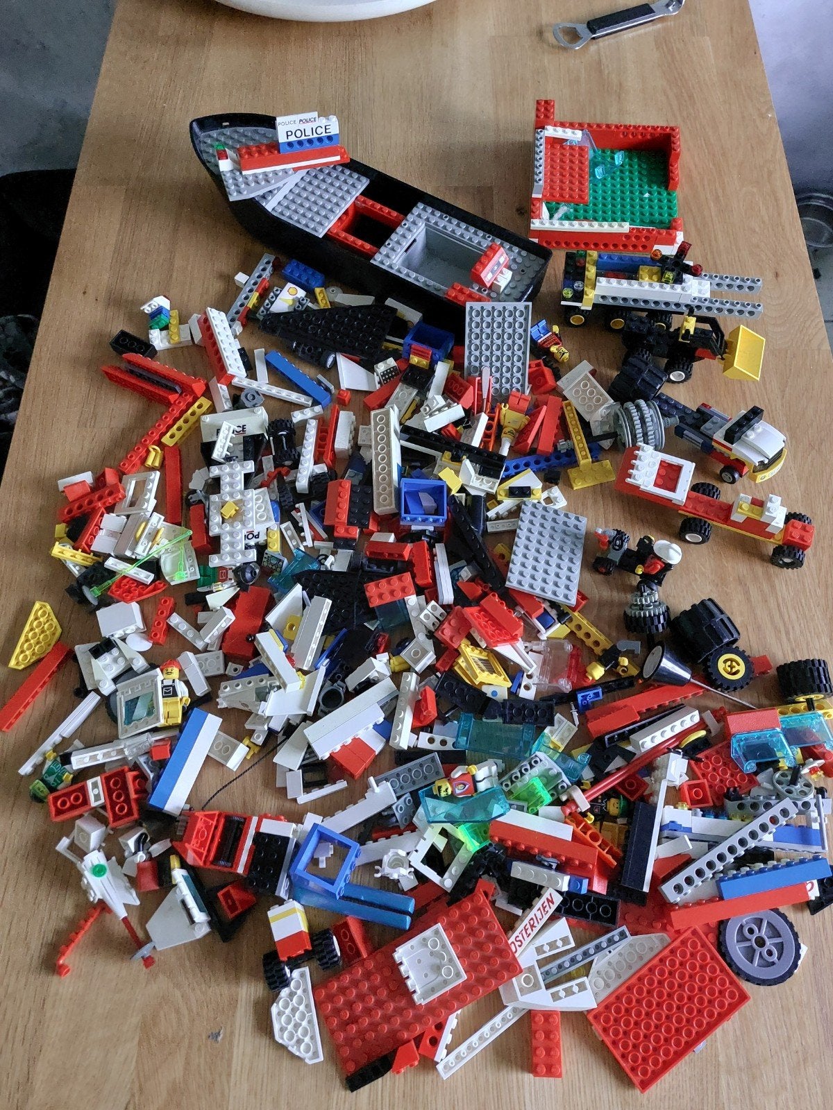 Grote partij LEGO stenen met boot en voertuigen, Ophalen, Gebruikt, Inclusief extra onderdelen, Lego