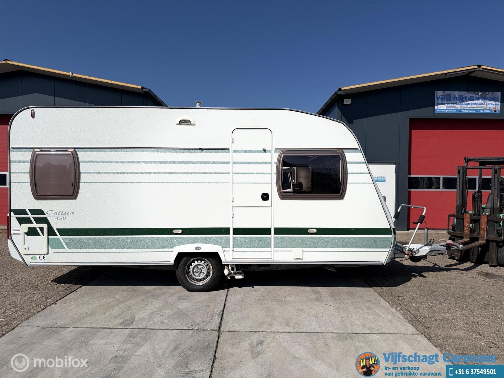 Chateau Chalet Calista 450 voortent, luifel, mover, keuring, Chateau, Bedrijf, 750 - 1000 kg, 6 tot 7 meter