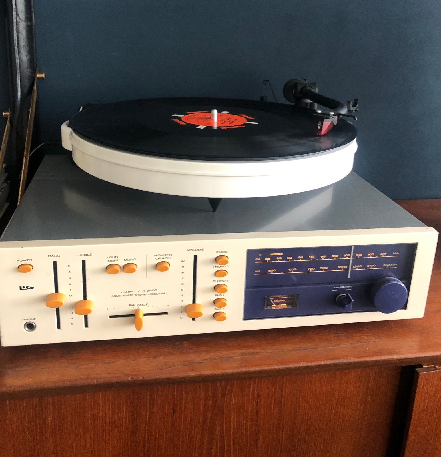 Luxman L&G reciever R3400 volledig gereviseerd incl rek, Ophalen of Verzenden, Overige merken