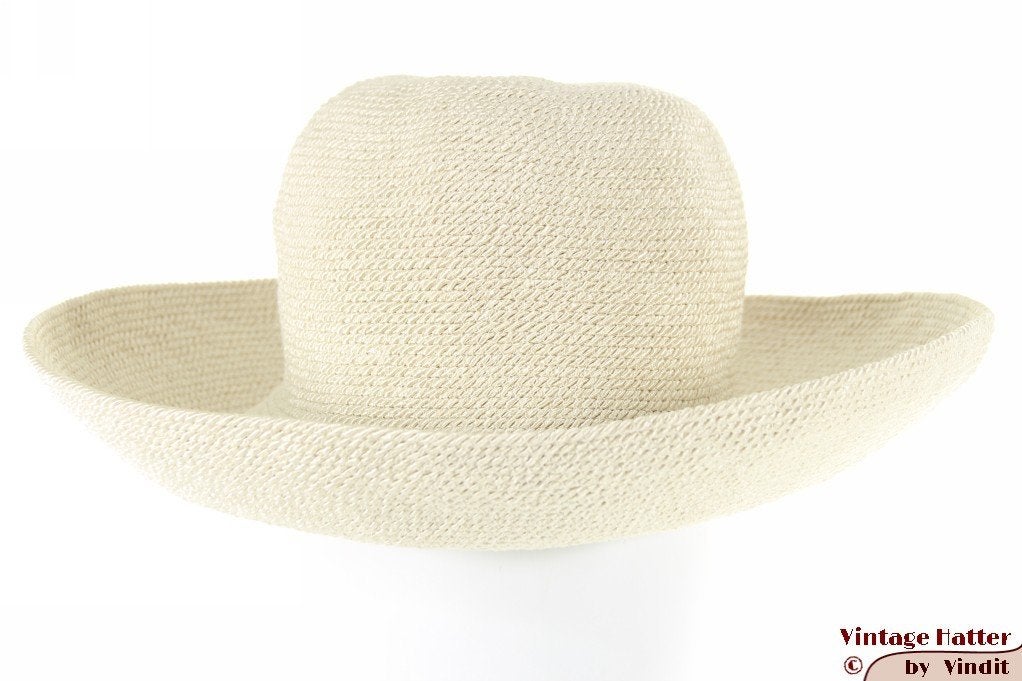 Flexibele dameshoed The Mad Hatter vormbaar ivoorwit 56-57, 56 of 57 cm (M, 7 of 7⅛ inch), Hoed, The MadHatter Amsterdam, Nieuw