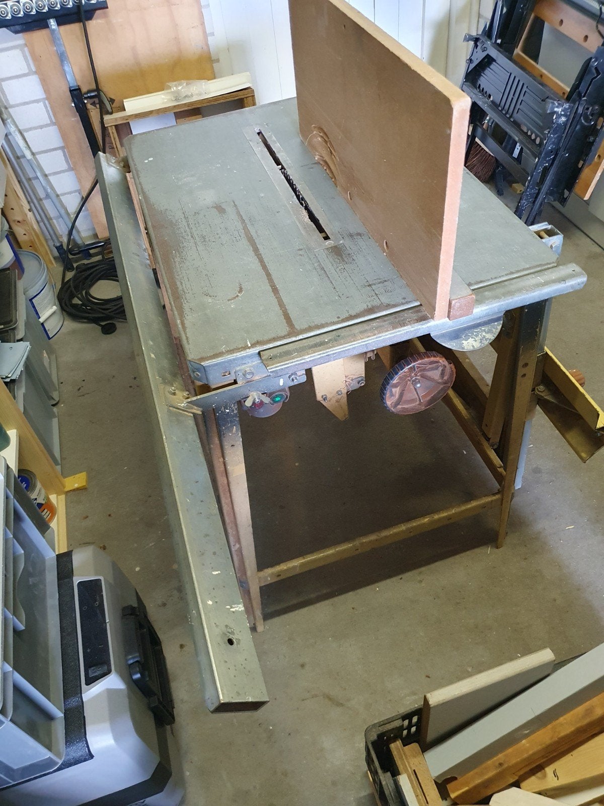 Scheppach TKU zaagtafel -met veel extra's, Ophalen, Gebruikt, Cirkelzaag, 1200 watt of meer