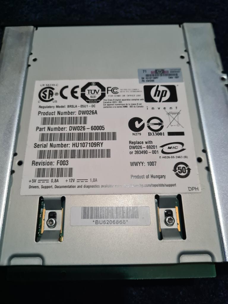 HP DAT 72 USB Tape Drive - Betrouwbare Back-up Oplossing, Gebruikt, Server, 72 GB, Ophalen of Verzenden