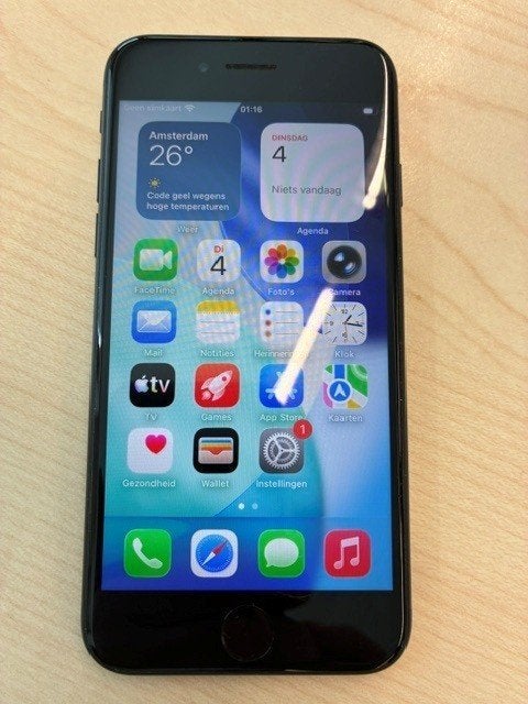 Apple iPhone SE (3e Generatie) 128GB Midnight –, Telecommunicatie, Mobiele telefoons | Apple iPhone, Ophalen, 128 GB, Zwart, Zo goed als nieuw