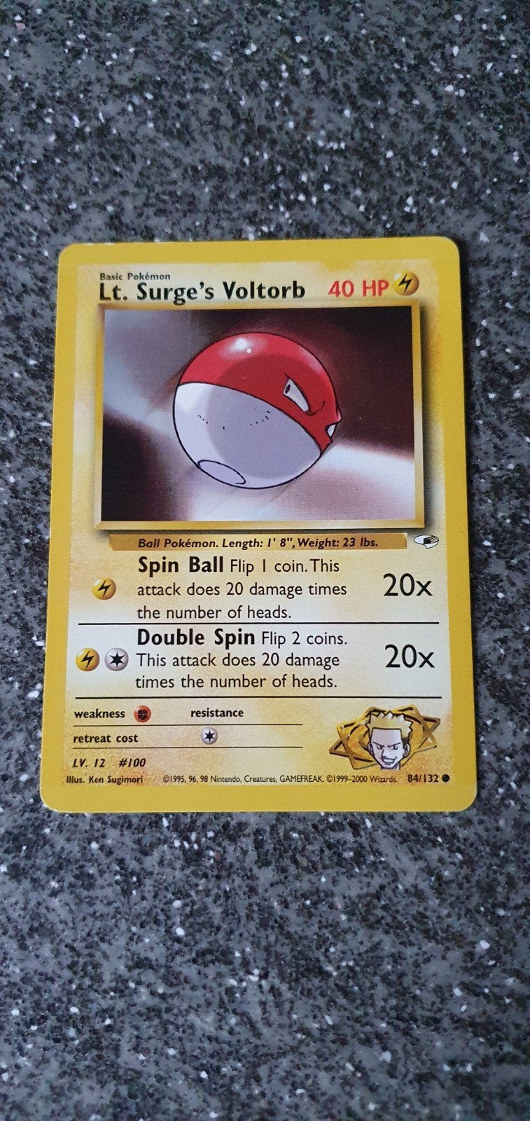 Lt. Surge's Voltorb 84/132 Gym Heroes Wotc 1999-2000, Ophalen of Verzenden