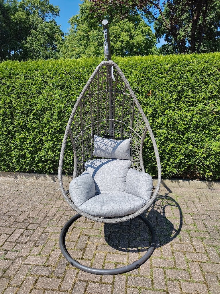 Hangstoel Mona Relax Sand, Ophalen, Nieuw, Met standaard, Eenpersoons