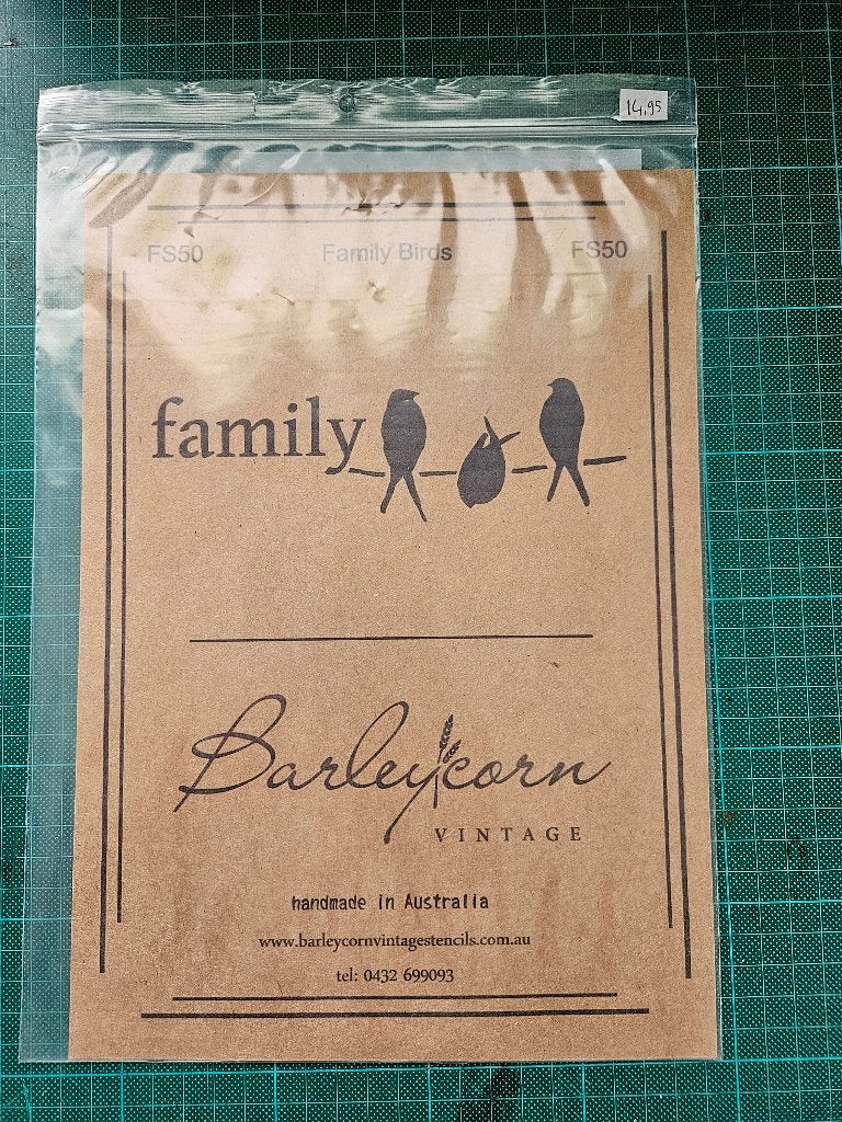 Herbruikbaar Sjabloon / Stencil : Family Birds, Ophalen of Verzenden, Nieuw, Gereedschap of Toebehoren, Overige merken