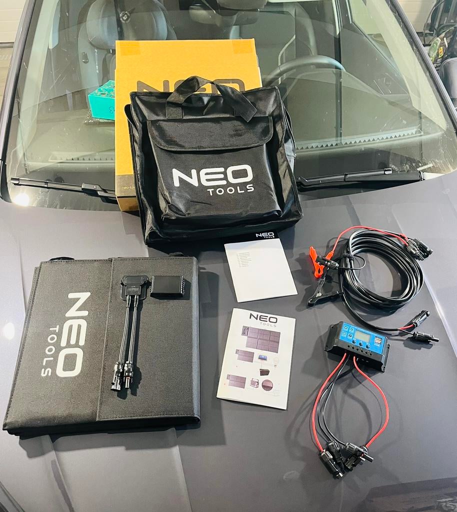 NEO Tools draagbaar zonnepaneel 120W, nieuw, Onderhandelbaar, Ophalen of Verzenden, Nieuw