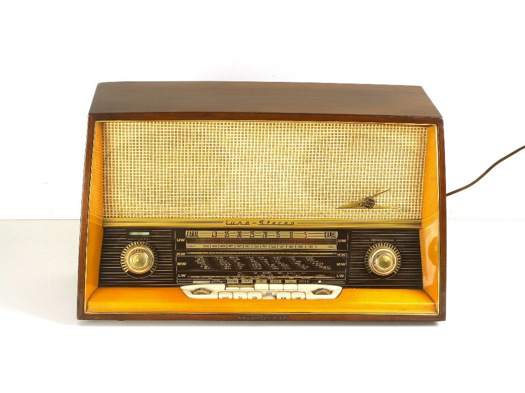 Loewe Opta Luna Stereo Buizen Radio Type 5741W, Ophalen, Zo goed als nieuw, Radio