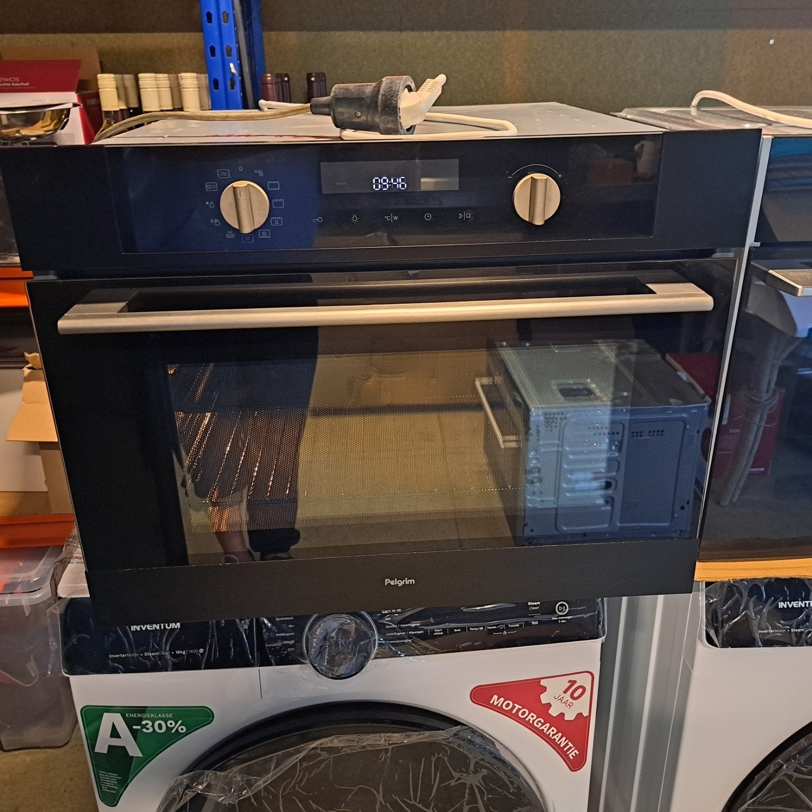 Pelgrim MAC524RVS - Inbouw Oven met Magnetronfunctie - MAT, Ophalen, Minder dan 45 cm, Pelgrim, Inbouw