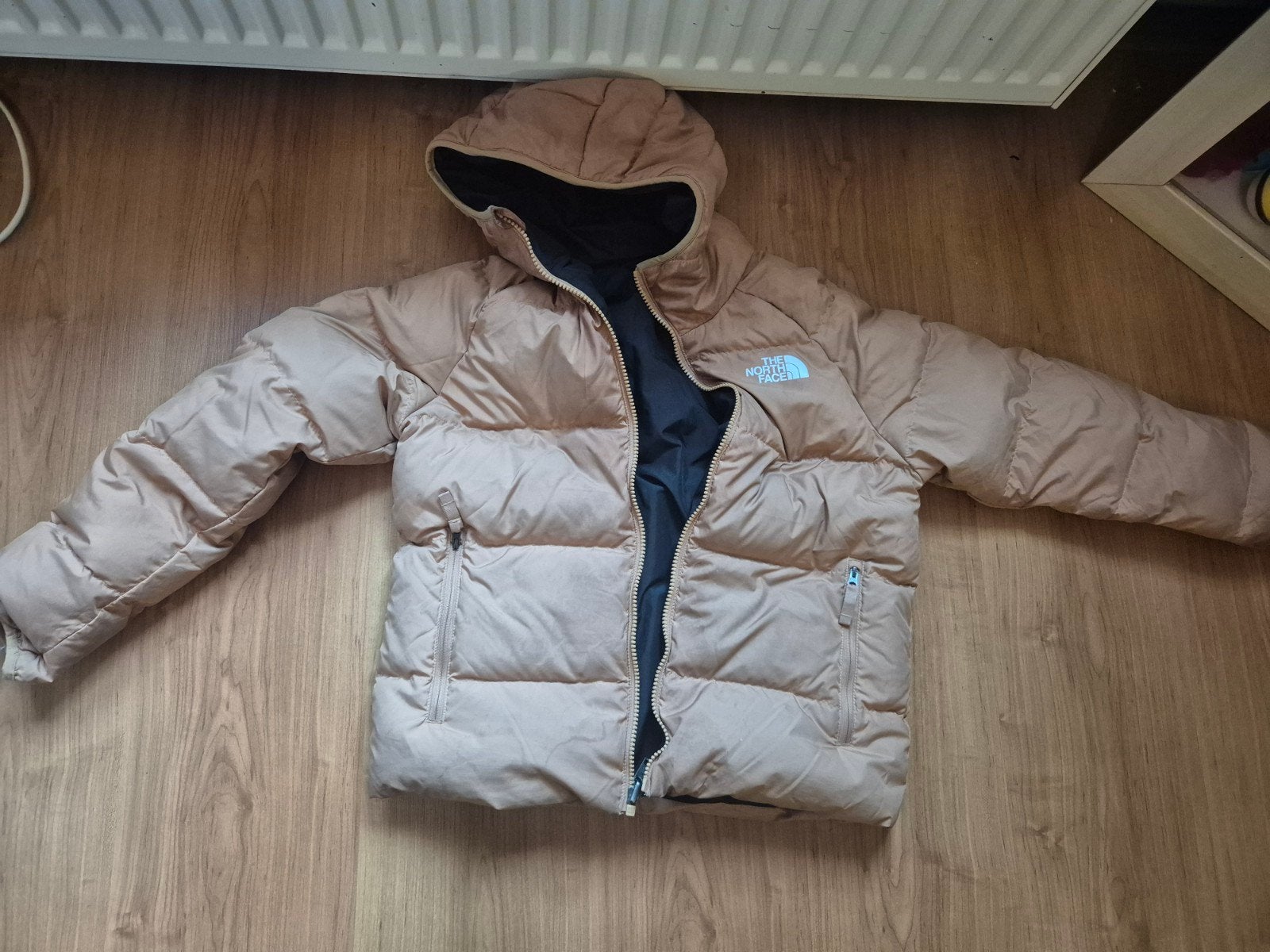 the North Face jas 140, Jongen of Meisje, Ophalen of Verzenden, Jas, Gebruikt