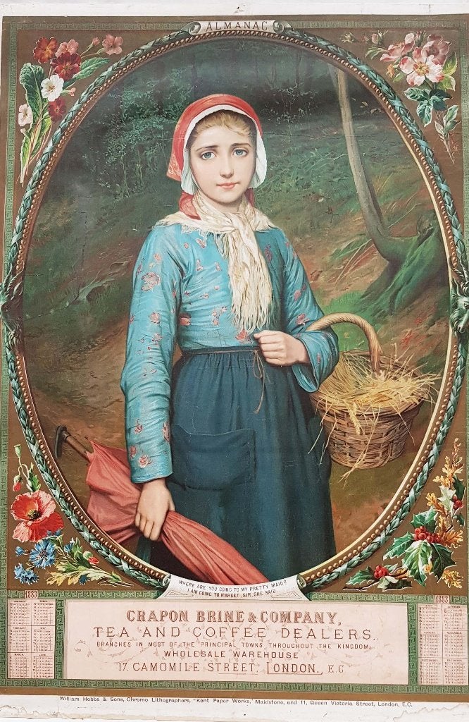 Grote Almanak 1883 Litho., Antiek en Kunst, Kunst | Litho's en Zeefdrukken, Origineel, Overige onderwerpen, Ophalen of Verzenden