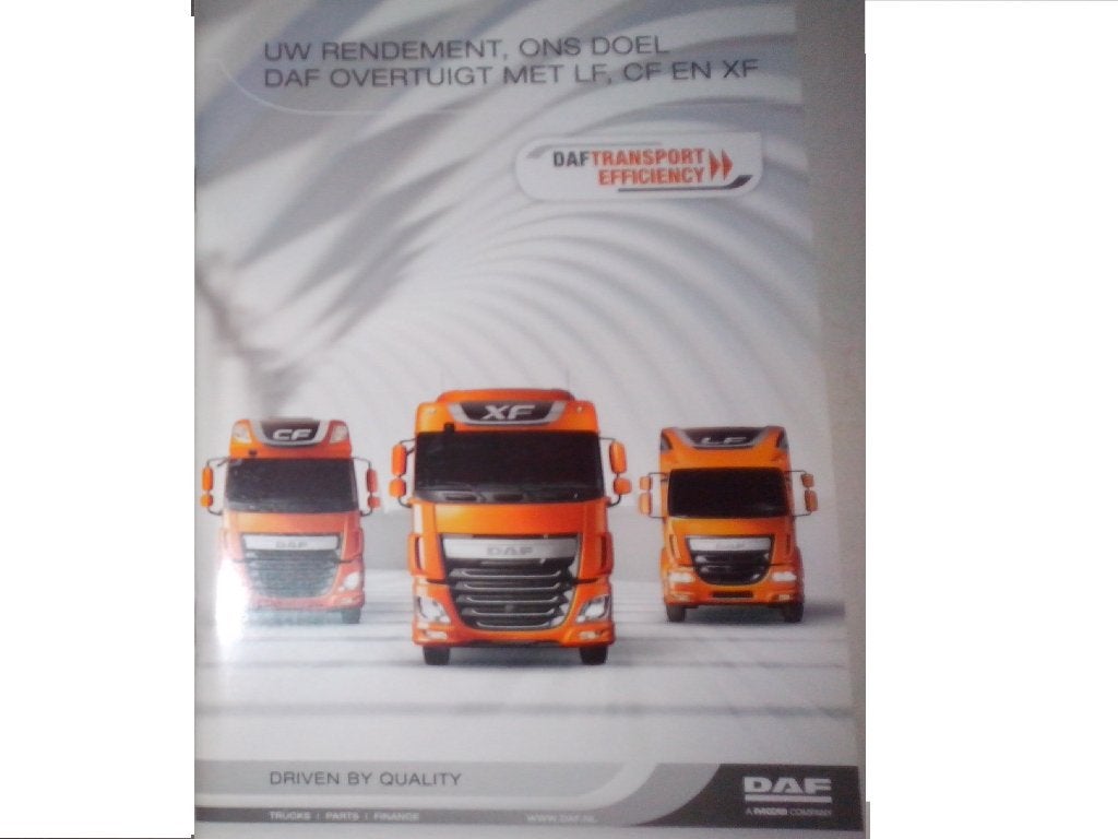 2x DAF CF XF LF bij Transportbedrijven brochures folder NL+D, Ophalen of Verzenden, Zo goed als nieuw, Overige merken