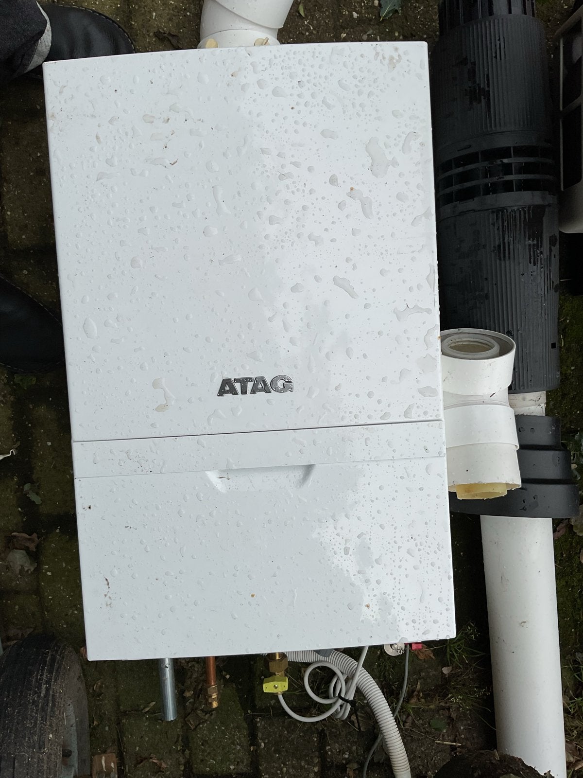 CV combi ketel met 7 radiatoren en thermostaatkranen, Doe-het-zelf en Verbouw, Ophalen of Verzenden, Gebruikt, Cv-ketel of Combi-ketel