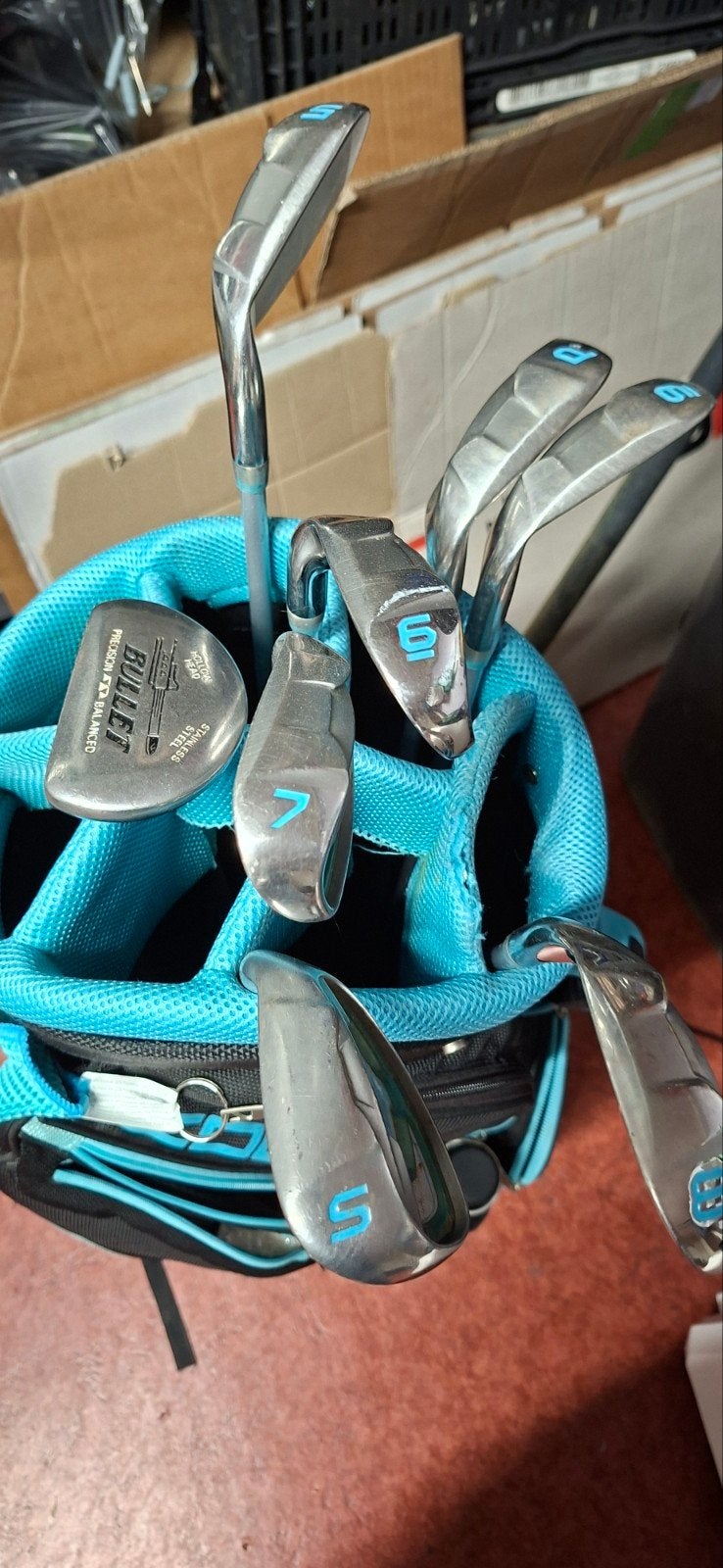 Complete Cobra golfset met tas en golftrolley, Ophalen, Gebruikt, Set, Overige merken