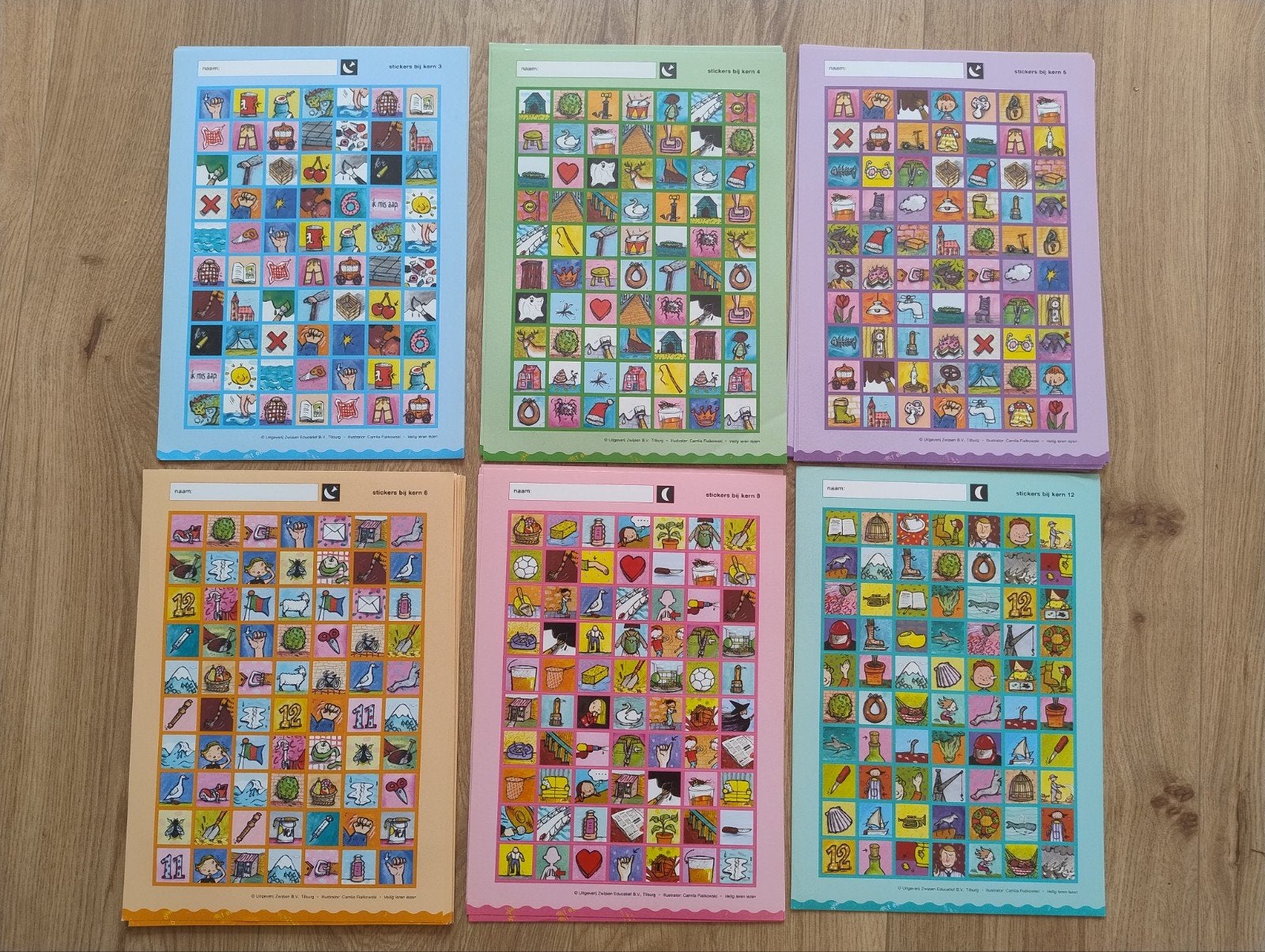 Stickervellen Veilig leren lezen (77 vellen, 5390 stuks), Ophalen of Verzenden, Nieuw