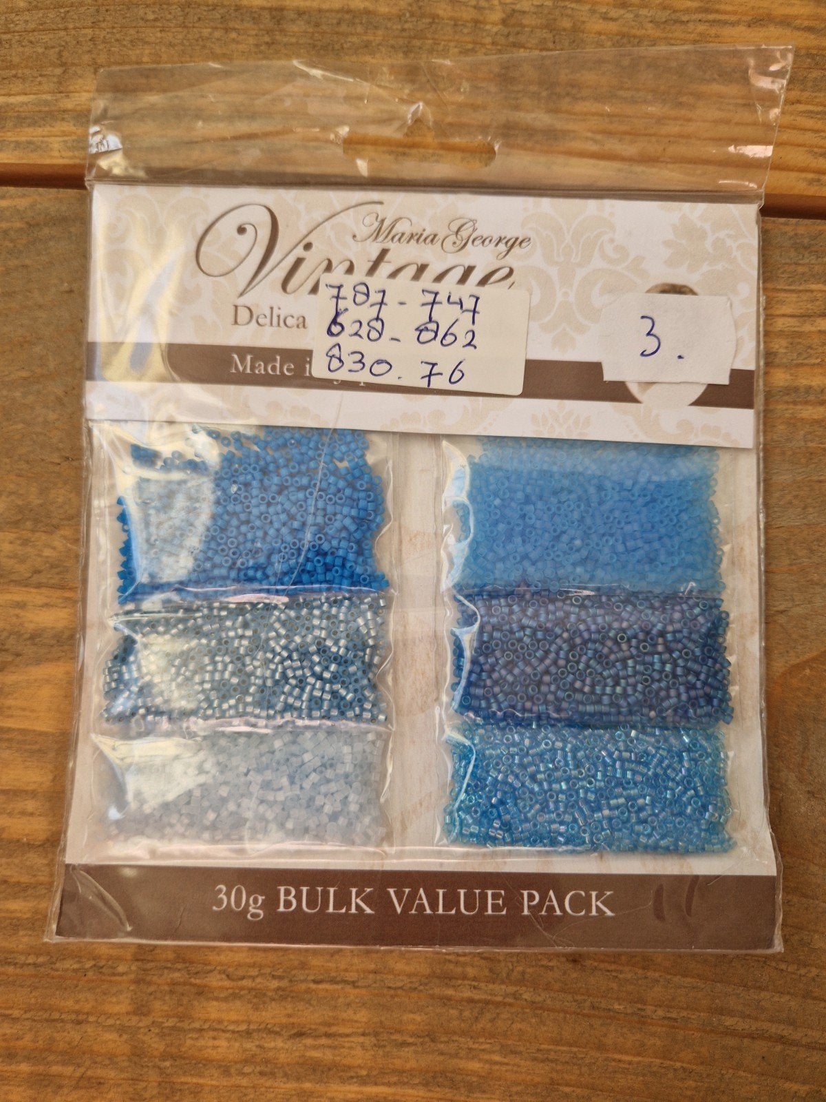 Miyuki delica kralen 11/0 blauw nr 3, Ophalen of Verzenden, Nieuw, Kraal