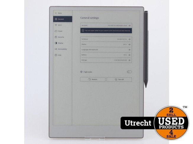 ReMarkable Paper Pro met Marker Plus Nette staat, Remarkable, Zo goed als nieuw, Support@remarkable.com, ReMarkable AS,
Fridtjof Nansens vei 12,
0369 Oslo,
Norway