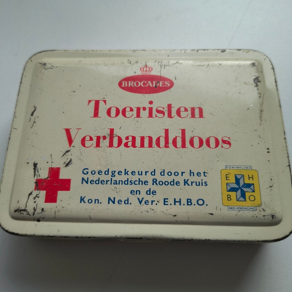 Antieke Brocades toeristische verbanddoos, Verzamelen, Ophalen of Verzenden, Gebruikt, Overige, Overige merken