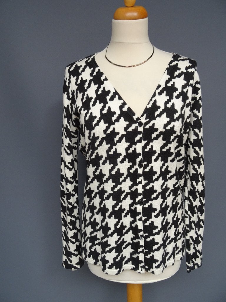 QUESTION maat M, zwart wit pied de poule vest., Maat 38/40 (M), QUESTION, Zwart, Ophalen of Verzenden