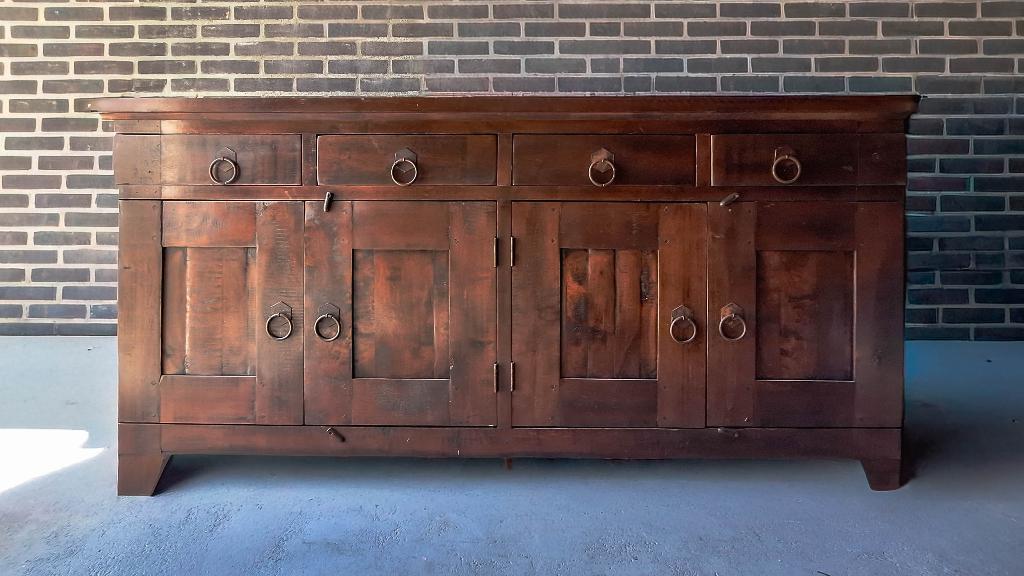 dressoir in koloniale stijl, Huis en Inrichting, Kasten | Dressoirs, Ophalen, Gebruikt, Met deur(en), Koloniaal