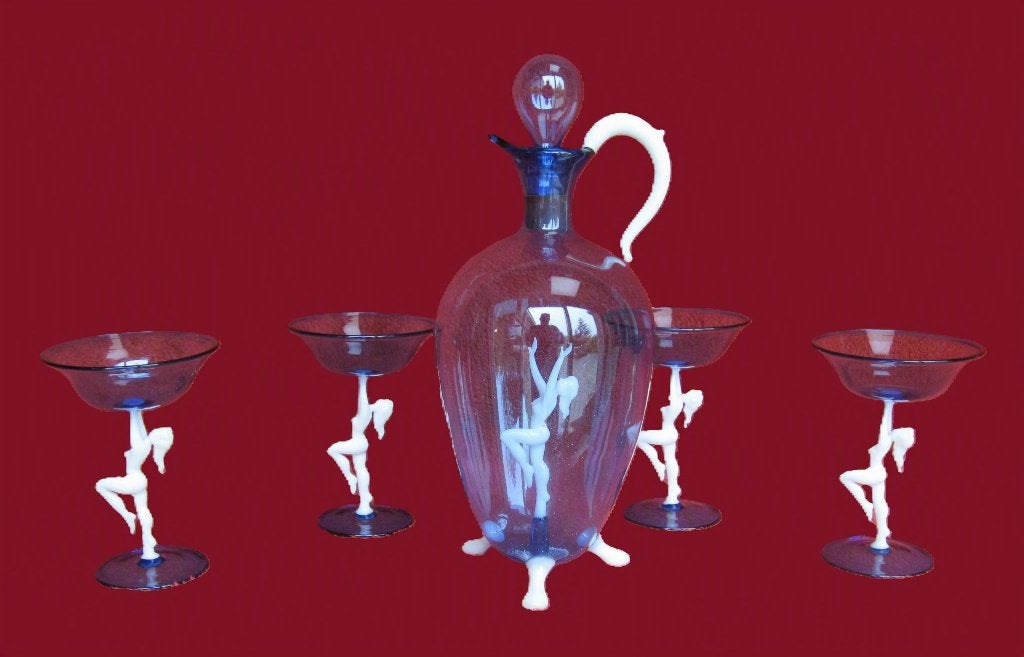 Antiek Art Deco likeurset - Fritz Lampl - Bimini 1920-1930., Ophalen