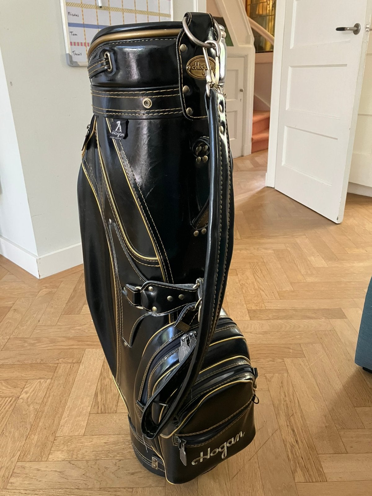Vintage Ben Hogan Staff Bag/Golftas – Zwart (Jaren '70/'80), Ophalen, Gebruikt, Tas