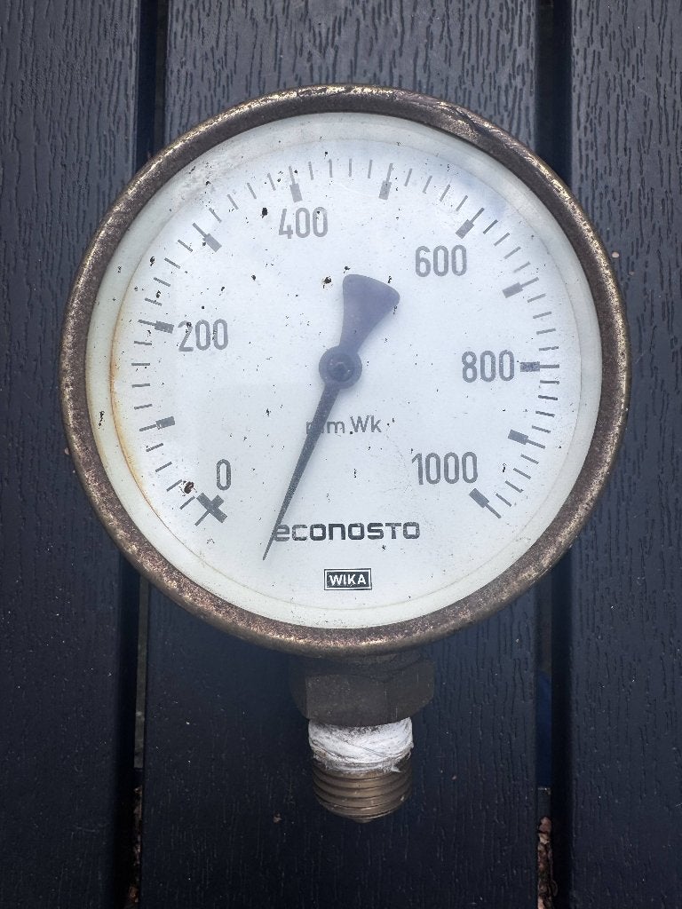 Vintage Econosta manometer, drukmeter, Ophalen of Verzenden, Gebruikt, Druk