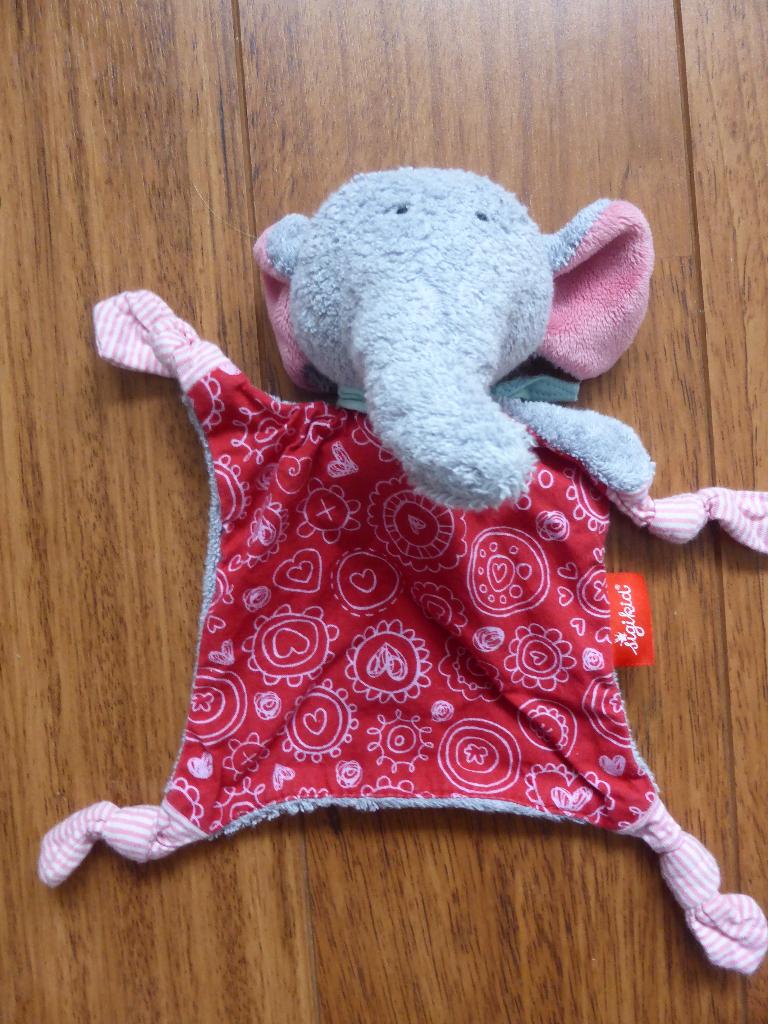 Knuffeldoek olifant (1.2), Ophalen of Verzenden, Zo goed als nieuw, Rood, Overige typen