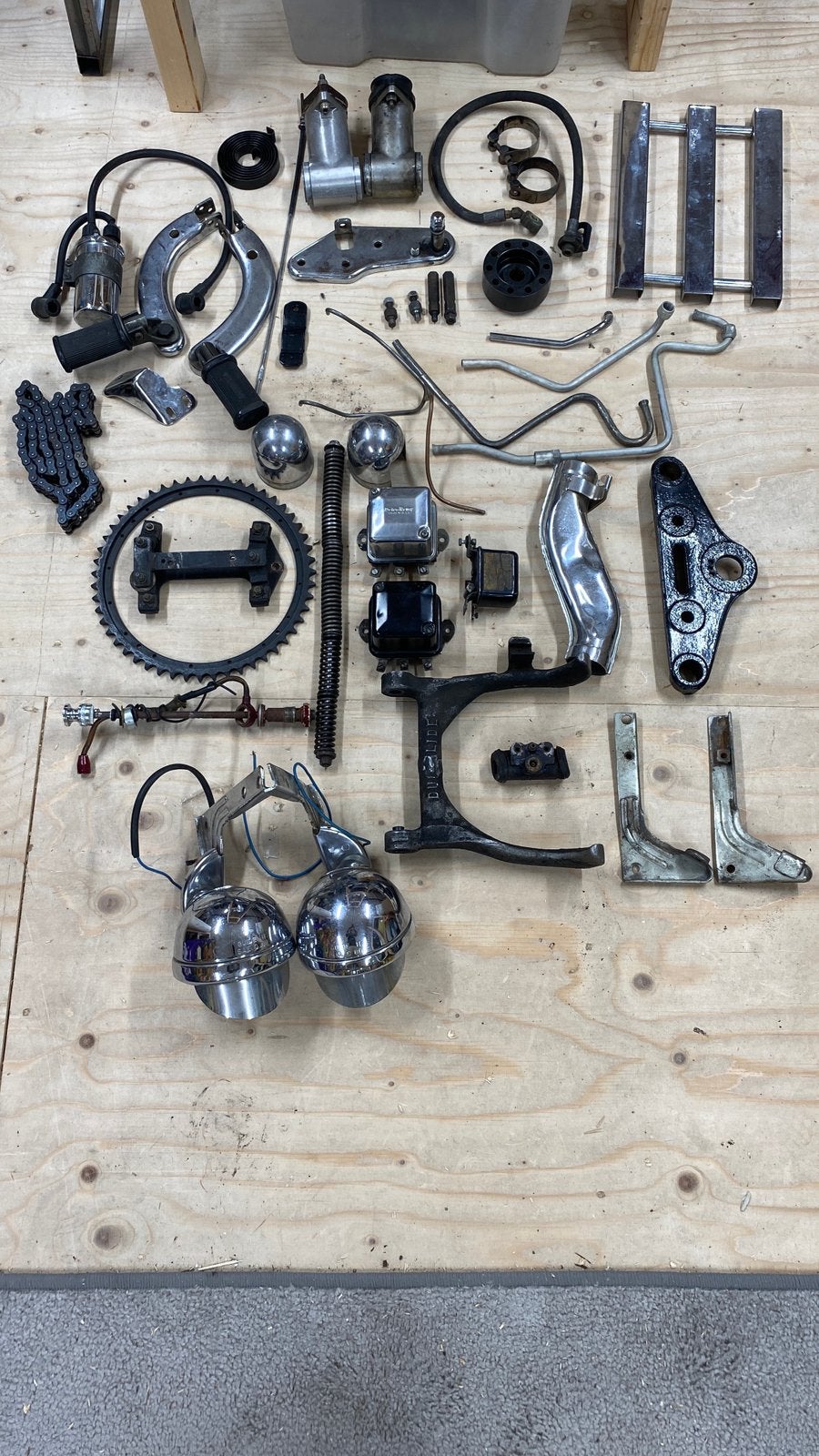 Panhead parts, Motoren, Ophalen