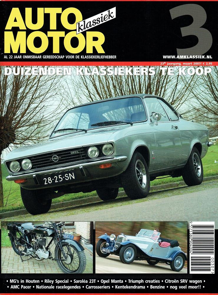 Auto Motor Klassiek 2007 nr. 3 (o.a. Opel Manta 1900), Verzenden, Gelezen, Algemeen