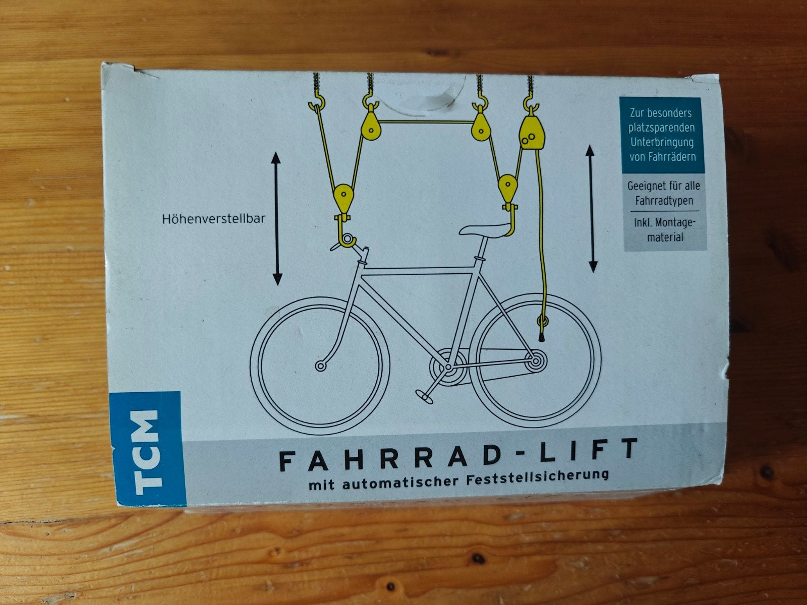 TCM Fietslift - Ruimtebesparende ophanging, Ophalen, Nieuw