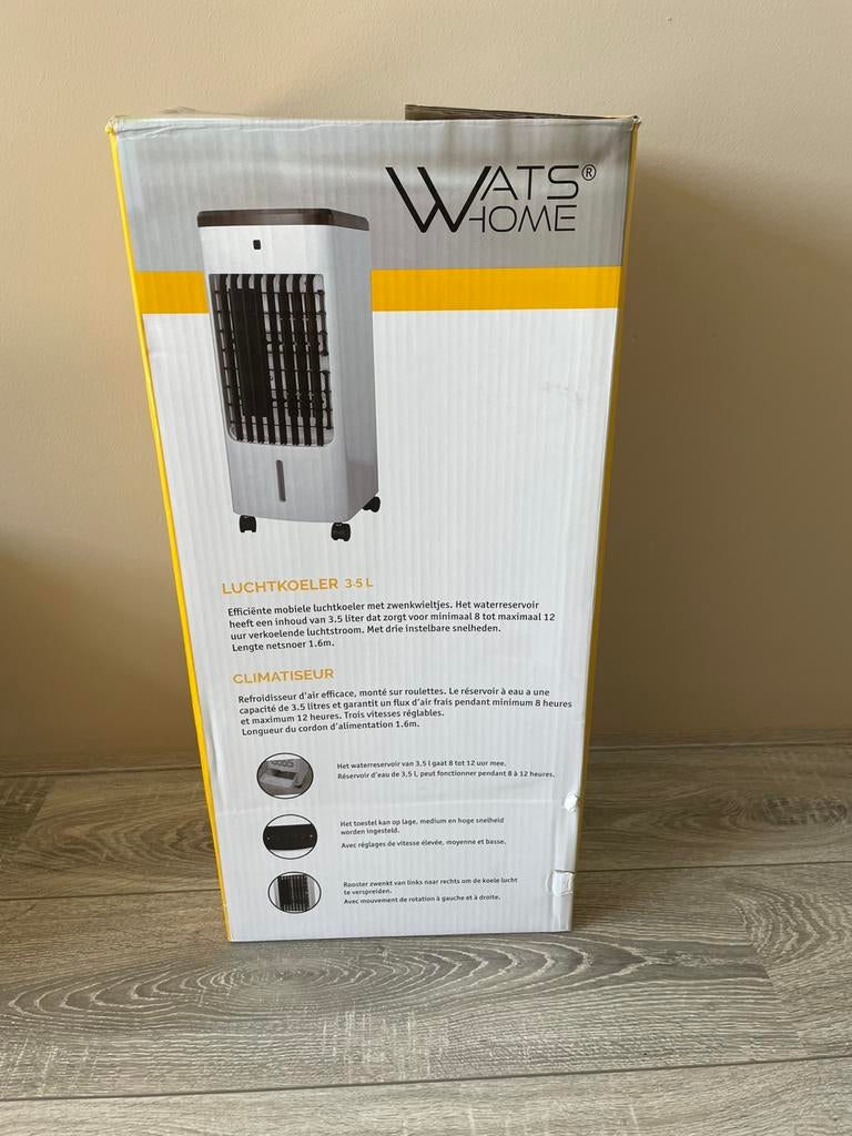 Luchtkoeler 3.5 L, Witgoed en Apparatuur, Ventilatoren, Ophalen, Zo goed als nieuw, Overige