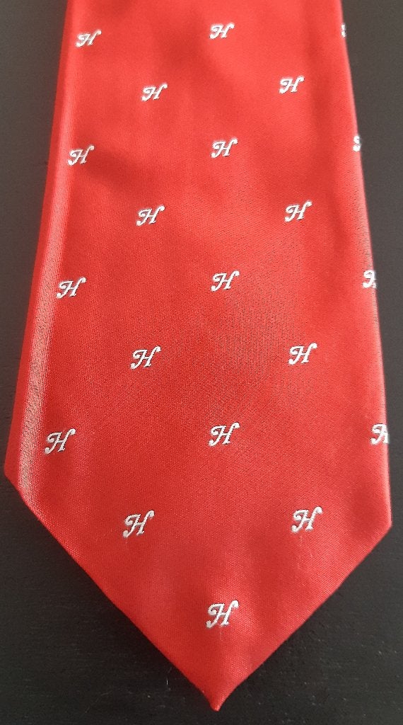 Heineken Bier stropdas licht rood met witte H doorlopend, Verzamelen, Ophalen of Verzenden, Nieuw, Kleding, Heineken