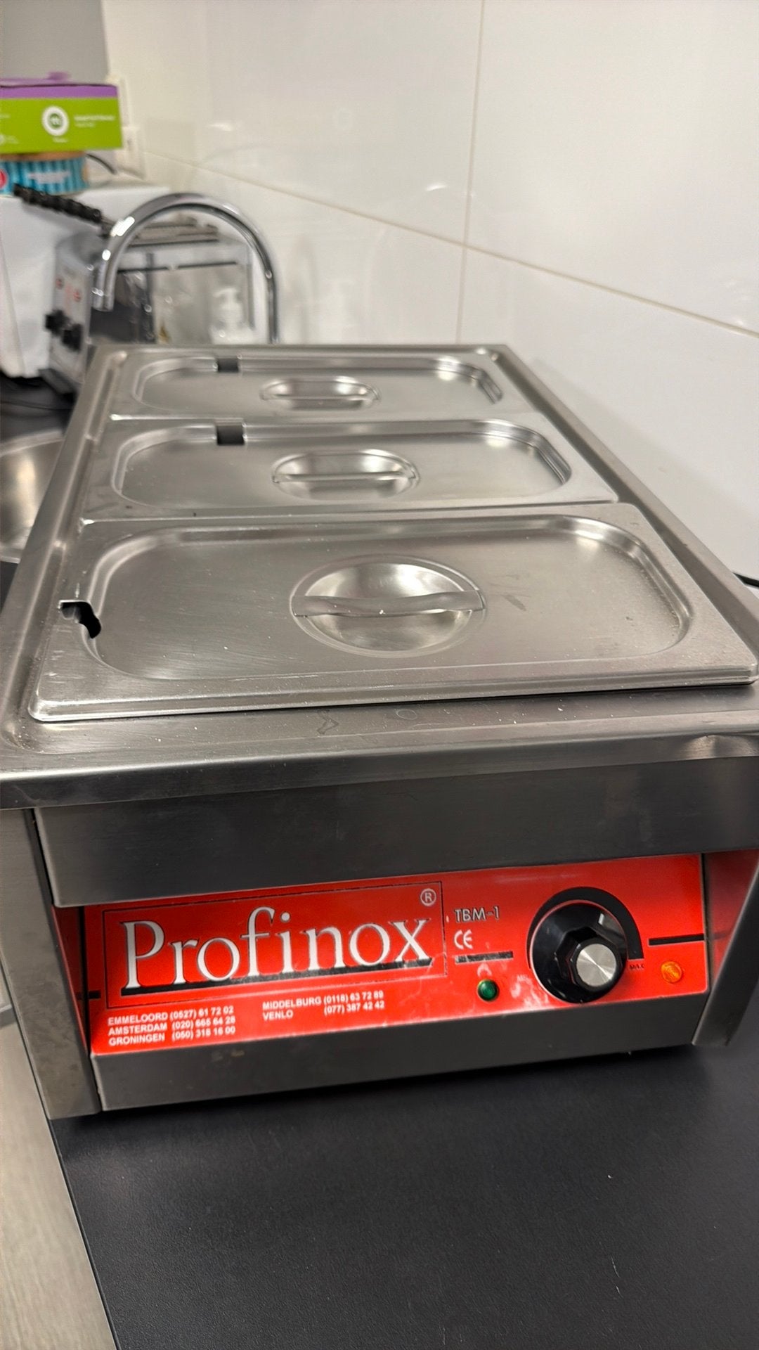 Profinox TBM-1 bain marie, Ophalen, Gebruikt, Fornuis, Frituur en Grillen