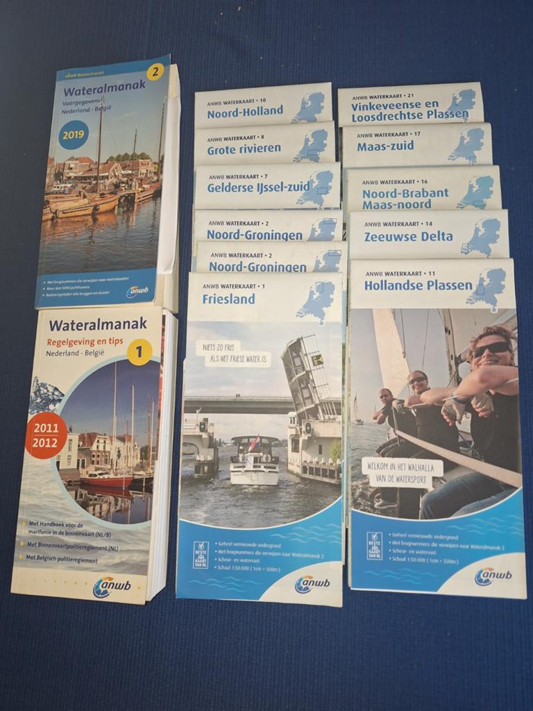 Waterkaarten ANWB, Watersport en Boten, Ophalen of Verzenden