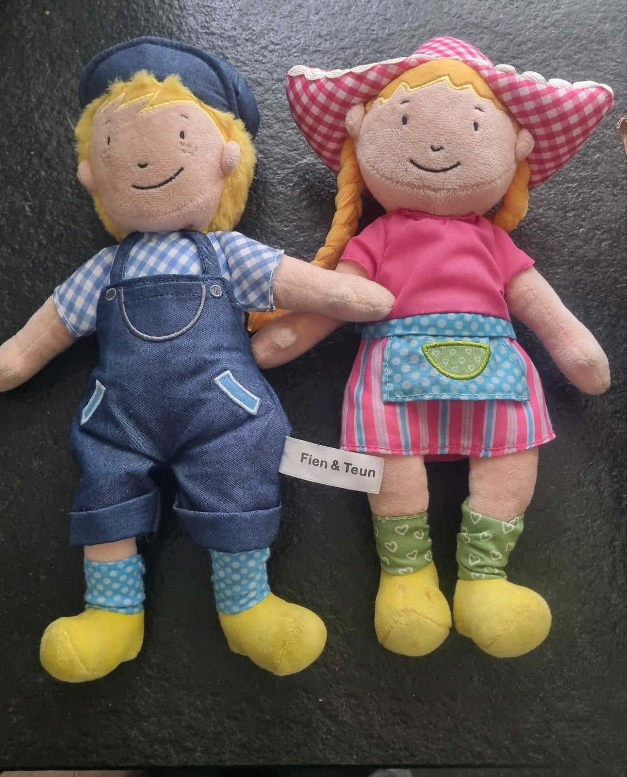 Fien en Teun knuffels, Kinderen en Baby's, Speelgoed | Knuffels en Pluche, Ophalen, Zo goed als nieuw, Overige typen