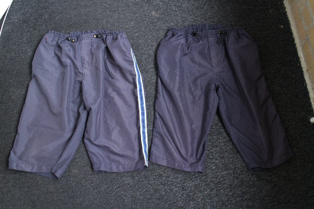 2x HEREN  DONKER BLAUWE DRIEKWART BROEKEN Maat XL, Blauw, HEREN SCENE, Maat 56/58 (XL), Ophalen of Verzenden