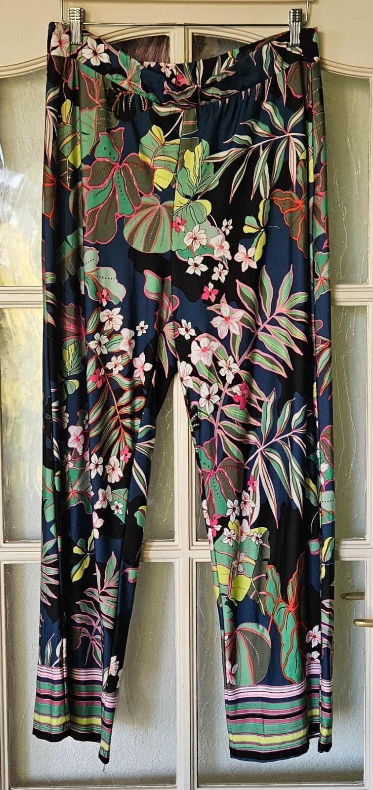 Encuentro broek met bloemenprint - Maat XL, Kleding | Dames, Encuentro, Meerkleurig, Maat 46/48 (XL) of groter, Ophalen of Verzenden