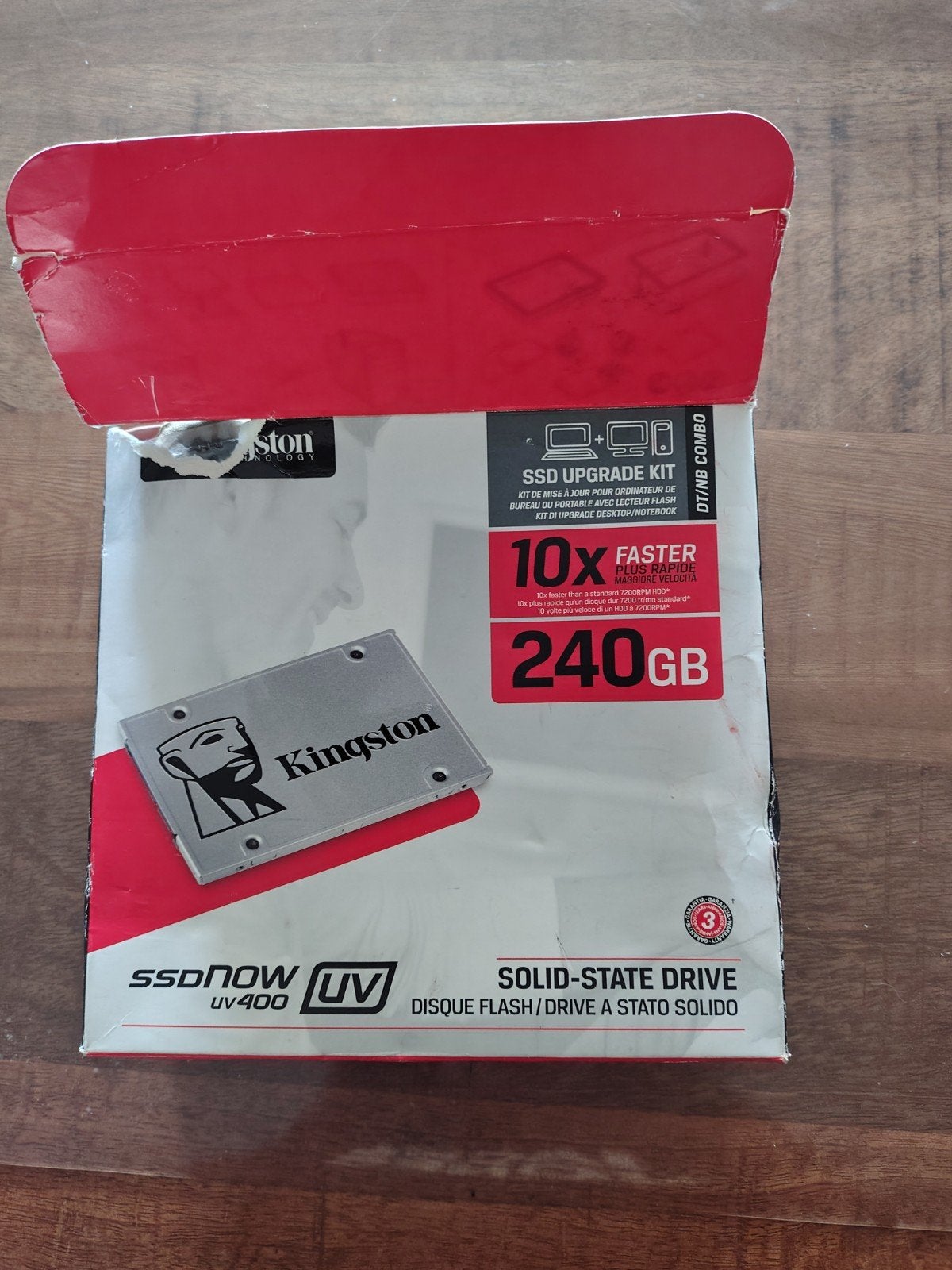 Kingston SSDNow UV400 240GB SSD Upgrade Kit, Computers en Software, Ophalen, Intern, Kingston, Server