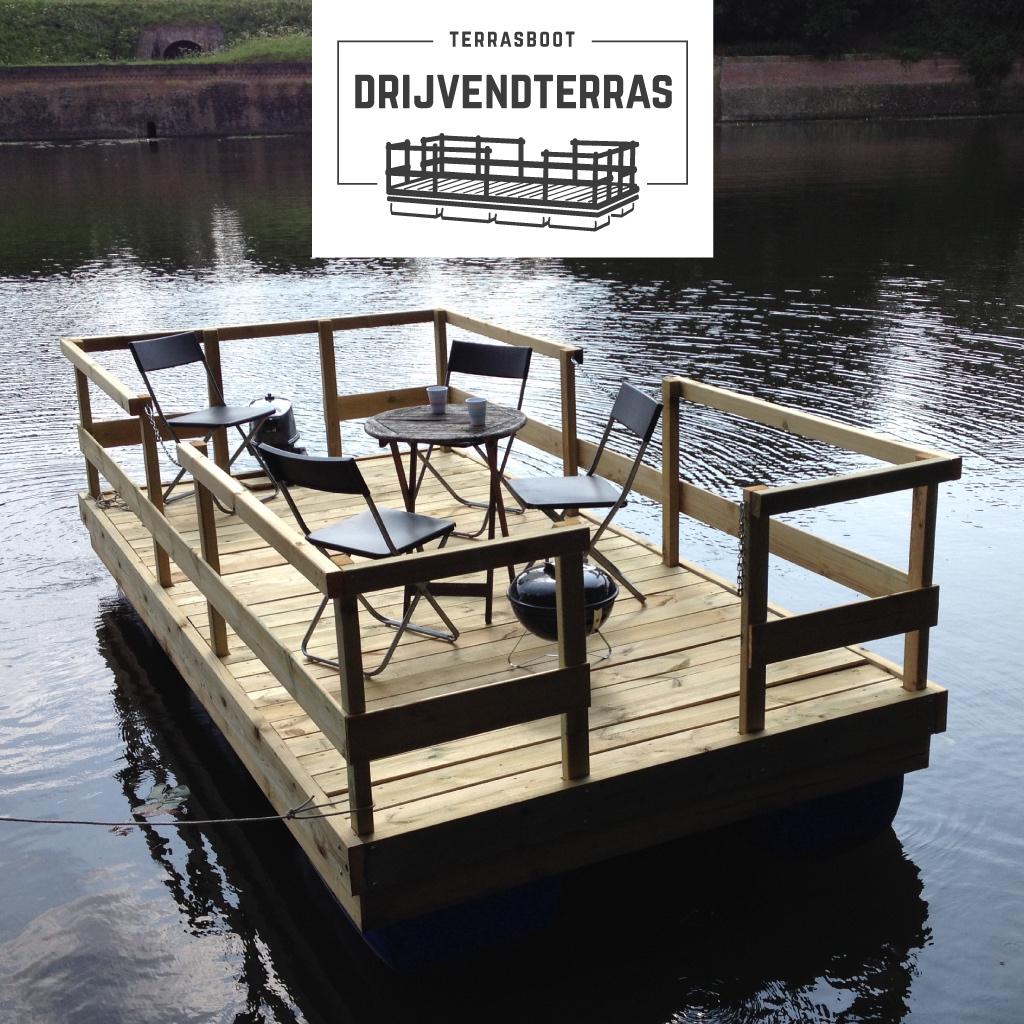 Drijvende steiger 4x2.40m | ponton terrasboot, Watersport en Boten, Info@drijvendterras.com, Drijvendterras, Overige typen, Nieuw