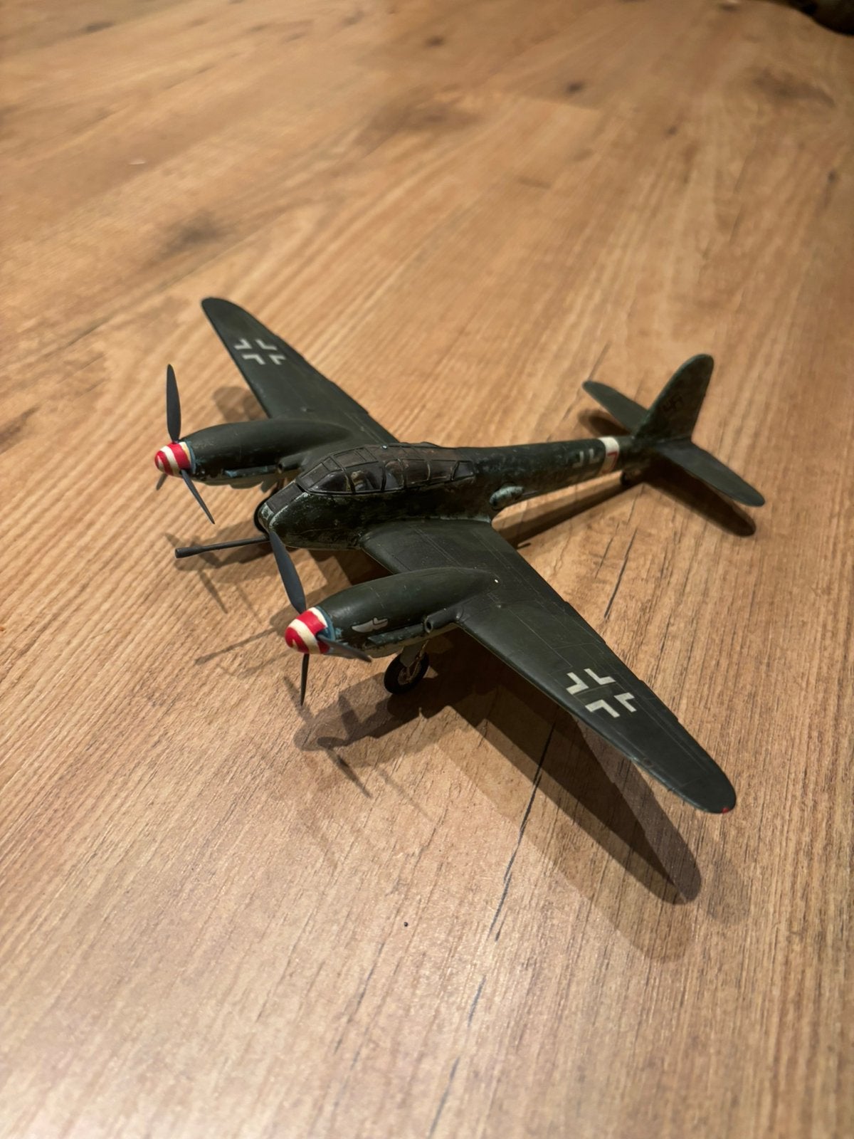 1/72 Me-210 Duits jachtvliegtuig WW2 gebouwd model, 1:72 tot 1:144, Gebruikt, Italeri, Ophalen of Verzenden
