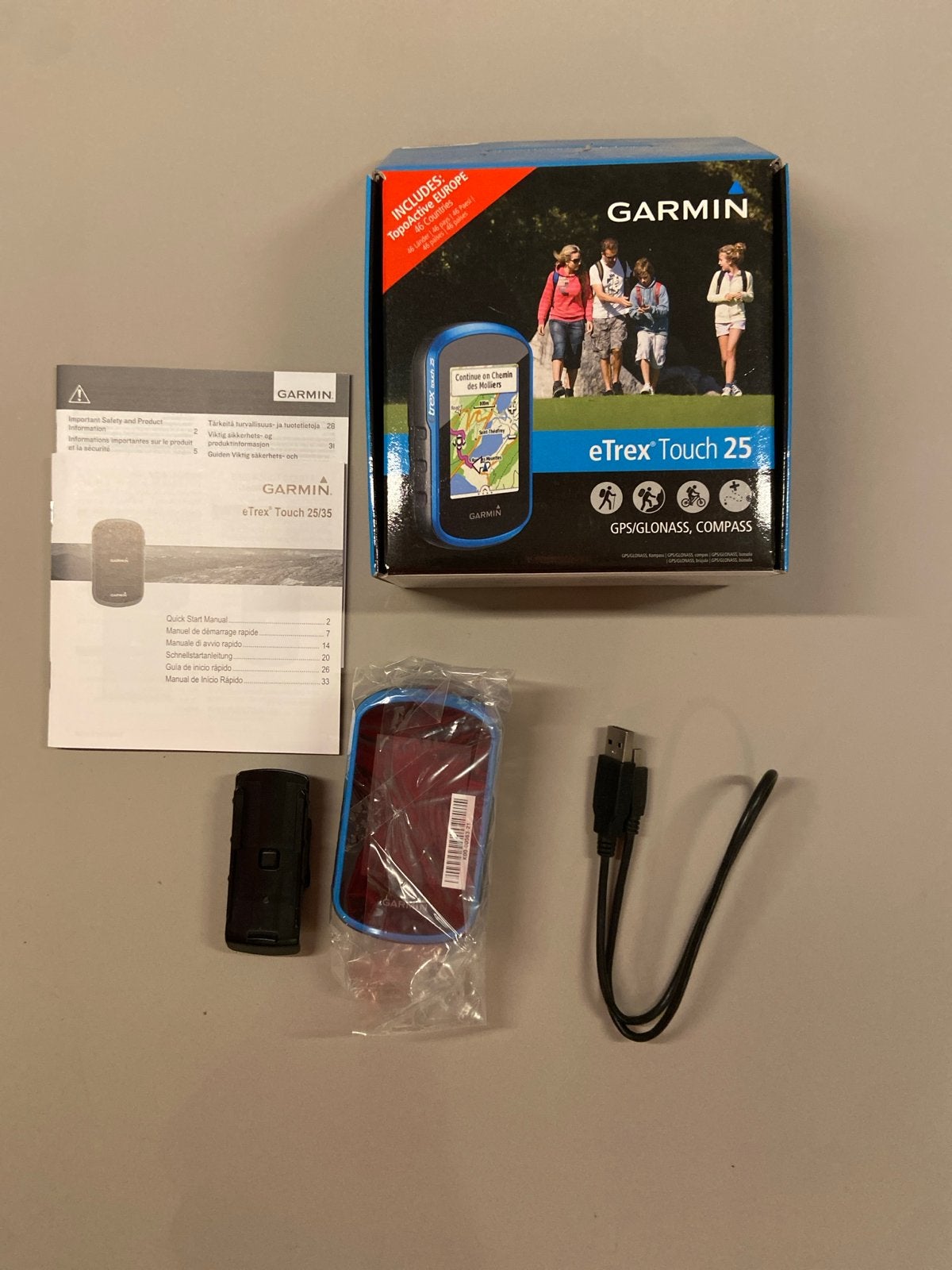 Garmin eTrex Touch 25 GPS/GLONASS/Kompas, Ophalen of Verzenden, Zo goed als nieuw