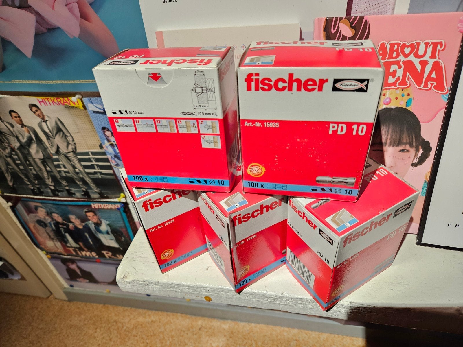 Fischer PD10 Pluggen - 500 stuks (5x 100), Ophalen of Verzenden, Nieuw, Pluggen