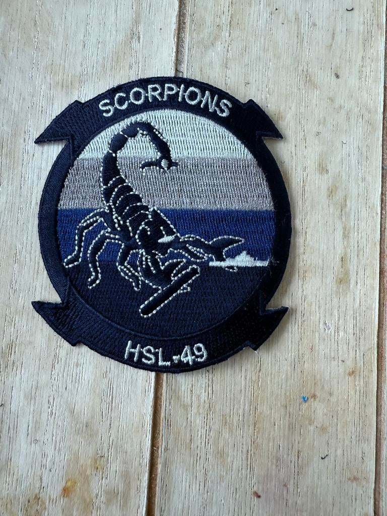 Patch HSL-49 scorpions us marines, Verzenden, Gebruikt, Patch, Badge of Embleem