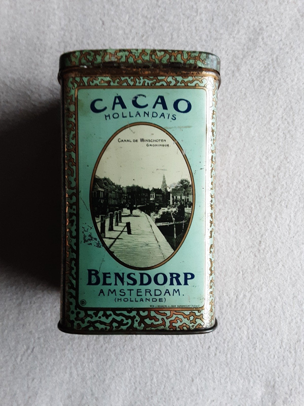 BENSDORP AMSTERDAM.  C.A. 1925., Verzamelen, Blikken, Ophalen of Verzenden, Gebruikt, Overige