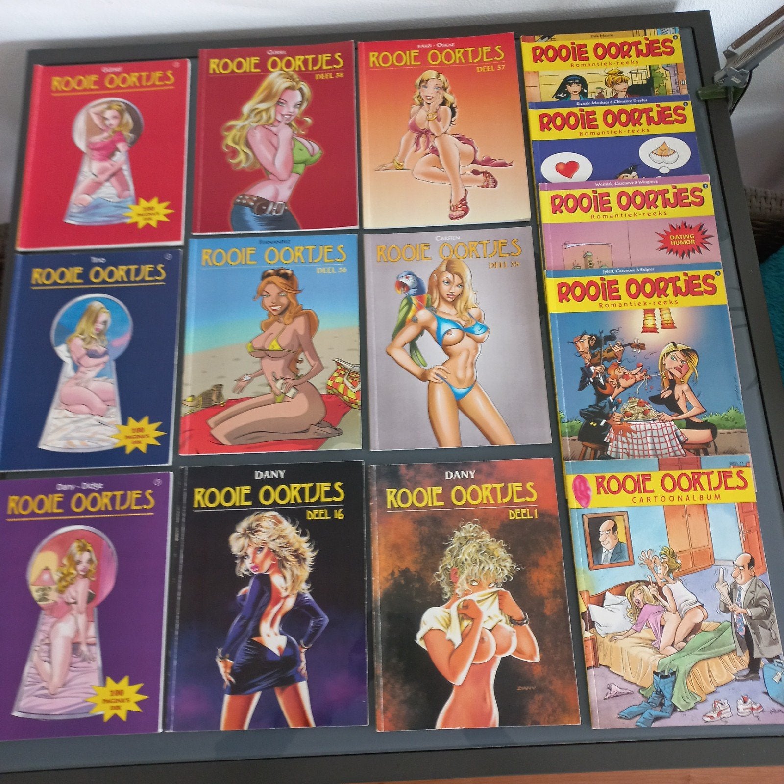 Rooie oortjes stripboeken, Boeken, Meerdere stripboeken, Ophalen, Gelezen