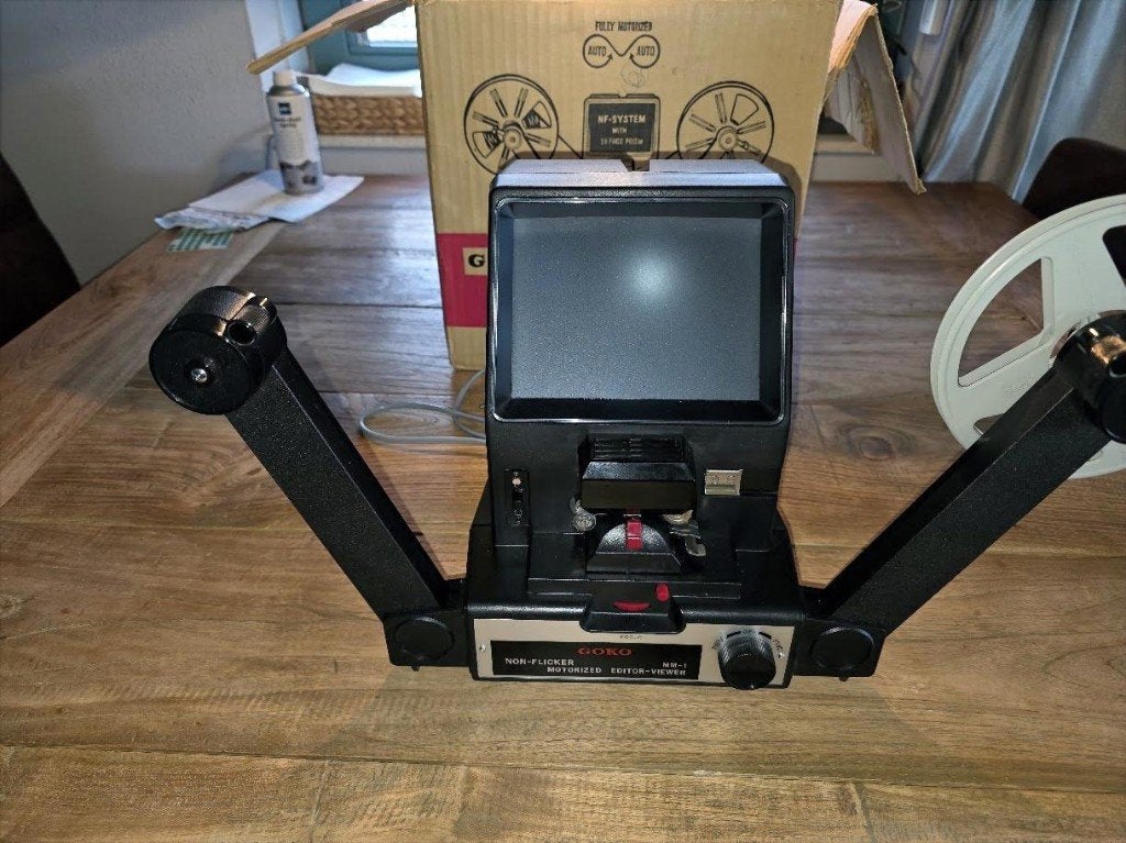 Goko MM-1 Non-Flicker Motorized Editor Viewer - In org. doos, Ophalen of Verzenden, 1960 tot 1980, Overige typen