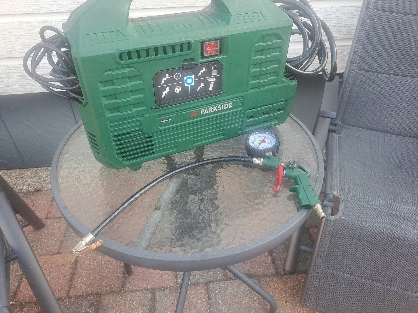 Parkside PKZ 180 C5 Compressor - Zo goed als nieuw, Doe-het-zelf en Verbouw, Compressors, Ophalen of Verzenden
